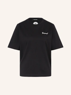dsquared2 T-Shirt Z Obszyciem Ozdobnymi Kamykami schwarz