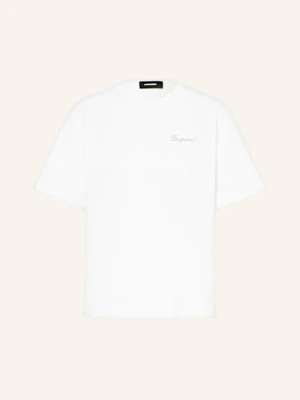 dsquared2 T-Shirt Z Obszyciem Ozdobnymi Kamykami weiss