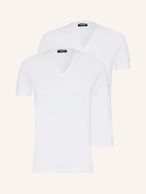 dsquared2 T-Shirty, 2 Szt. weiss