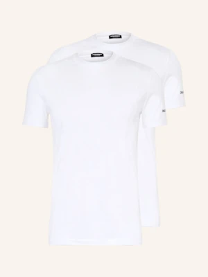 dsquared2 T-Shirty, 2 Szt. weiss