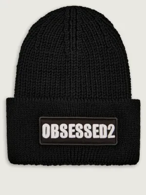 Dsquared2 Wełniana czapka Obsessed2