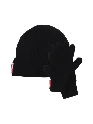 Dsquared2 Wełniana czapka + rękawiczki