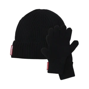 Dsquared2 Wełniana czapka + rękawiczki