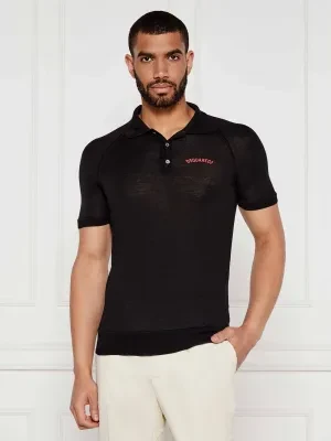 Dsquared2 Wełniane polo | Regular Fit