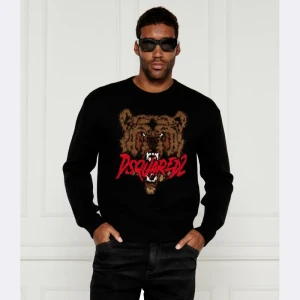 Dsquared2 Wełniany sweter | Slim Fit