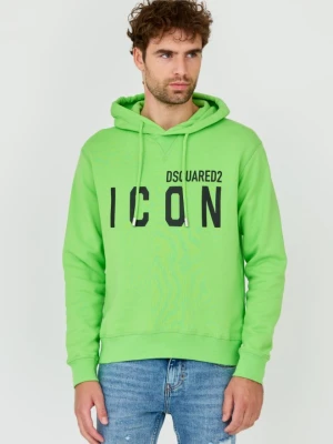DSQUARED2 Zielona męska bluza Sweatshirt, Rozmiar 3XL