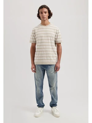 DSTREZZED Koszulka w kolorze szarobrązowo-białym rozmiar: M