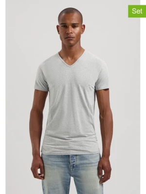 DSTREZZED Koszulki (2 szt.) w kolorze jasnoszarym rozmiar: XL