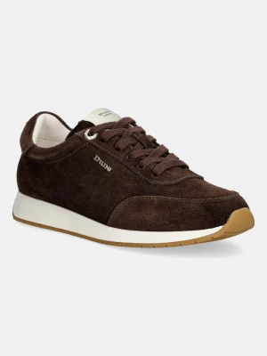 Dune London ETTAH sneakersy damskie zamszowe brązowy