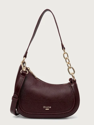 Dune London torebka crossbody damska skórzana DIRECTION bordowy