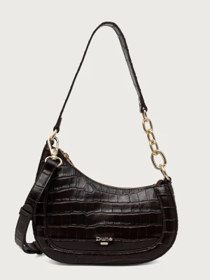 Dune London torebka crossbody damska skórzana DIRECTION brązowy