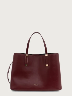 Dune London torebka tote damska z imitacji skóry DORRY bordowy