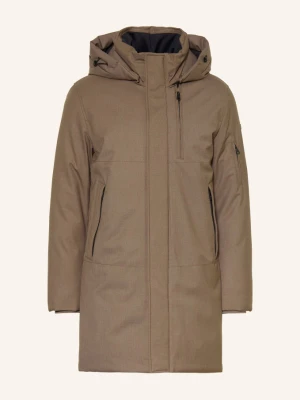 Duno Parka Puchowa Geyser Parma Z Odpinanym Kapturem braun