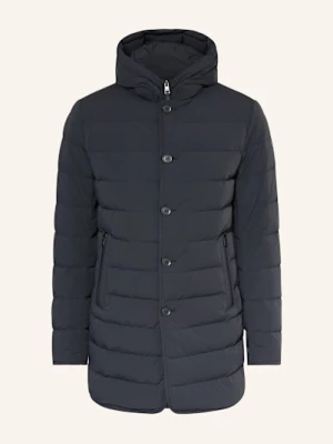 Duno Parka Puchowa Loft Hoody Licosa 2.0 Z Odpinanym Kapturem blau