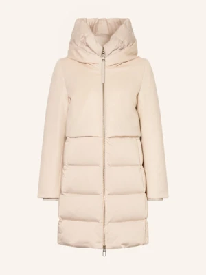 Duno Płaszcz Puchowy Ballon X Z Mieszanki Materiałów Z Odpinanym Kapturem weiss