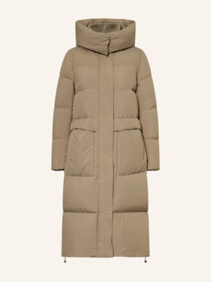 Duno Płaszcz Puchowy Fully Z Odpinanym Kapturem braun