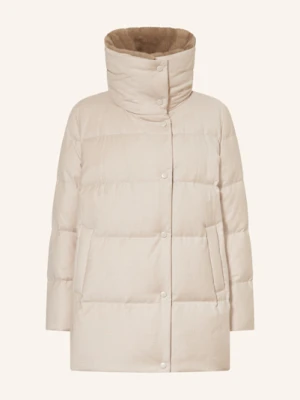 Duno Płaszcz Puchowy Marble Bolzano Z Odpinanym Sztucznym Futrem beige