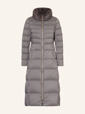 Duno Płaszcz Puchowy Melrose Ze Sztucznym Futrem grau