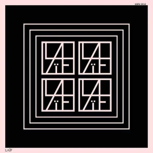 Duża apaszka / chusta jedwabna 02 140x140 cm - zestaw z torbą Tote LAIF