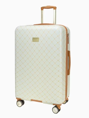 Duża beżowa walizka monogram Puccini