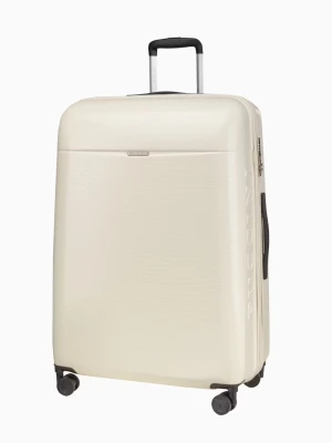 Duża biała walizka z policarbonu Puccini