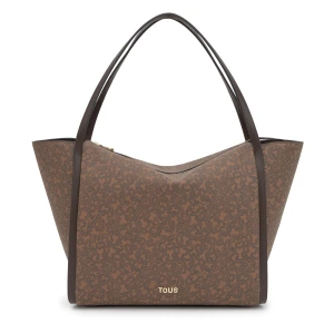 Duża Brązowa Torba Z Rączkami Tous Kaos Mini Lines - Tous
