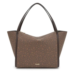 Duża Brązowa Torba Z Rączkami Tous Kaos Mini Lines - Tous