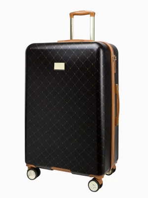 Duża brązowa walizka monogram Puccini