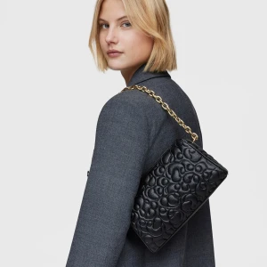 Duża Czarna Skórzana Torebka Przez Ramię Tous Greta - Tous