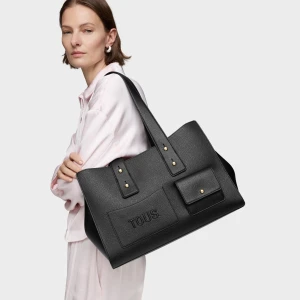 Duża Czarna Torba Typu City Tous Back To Basics - Tous