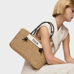 Duża Czarna Torba Z Rączkami Scoubidou - Tous