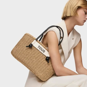 Duża Czarna Torba Z Rączkami Scoubidou - Tous