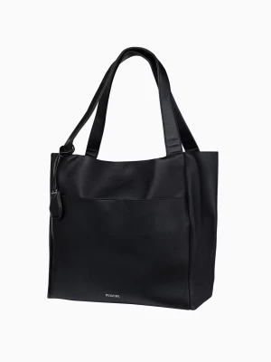 Duża czarna torebka damska casualowa Puccini