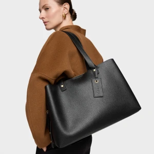 Duża Czarna Torebka Typu City The Citybow - Tous