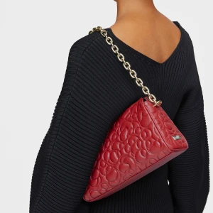 Duża Czerwona Skórzana Torebka Przez Ramię Tous Greta - Tous