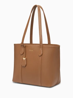 Duża damska shopperka brązowa Puccini
