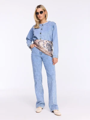 Duża jedwabna apaszka we wzory TARANKO