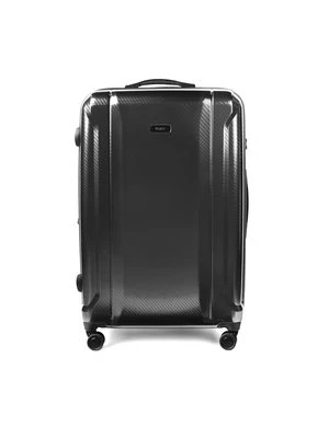 Duża luksusowa walizka w szarym kolorze Kazar