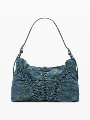 Duża pleciona torba denim Desigual