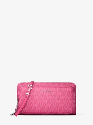 Duża podróżna torebka do przewieszenia przez ramię z charakterystycznym logo z kolekcji podróżnej Jet Set Michael Kors