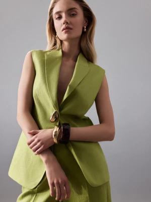 Duża pozłacana broszka TARANKO