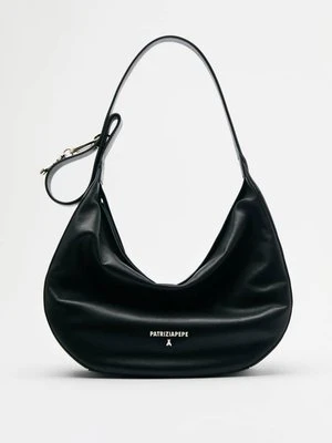 Duża skórzana torba New Moon z paskiem na ramię PATRIZIA PEPE