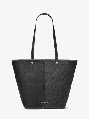 Duża skórzana torba tote Flora z charakterystycznym logo MICHAEL Michael Kors