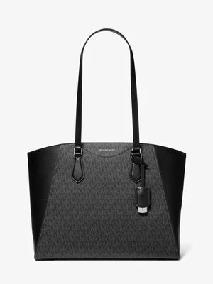 Duża skórzana torba tote Taryn z charakterystycznym logo MICHAEL Michael Kors