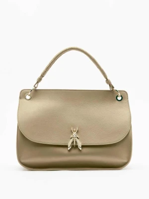 Duża skórzana torebka na ramię Soft Essential Fly PATRIZIA PEPE