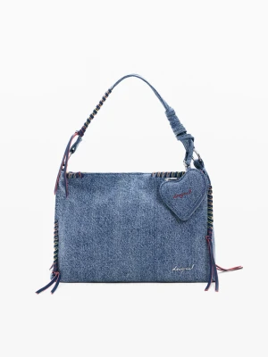 Duża dżinsowa torba serce Desigual