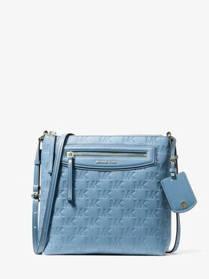 Duża torba do przewieszenia przez ramię Jet Set ze skóry z wytłoczonym logo MICHAEL Michael Kors
