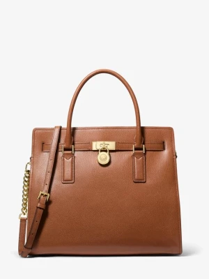 Duża torba Hamilton Moderne ze skóry Michael Kors BRĄZOWY (Brązowy)