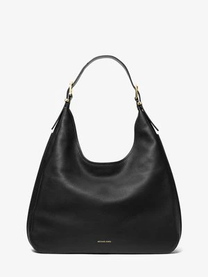 Duża torba hobo na ramię Nolita ze skóry groszkowej MICHAEL Michael Kors