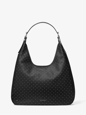 Duża torba hobo na ramię Nolita ze skóry groszkowej z ćwiekami MICHAEL Michael Kors